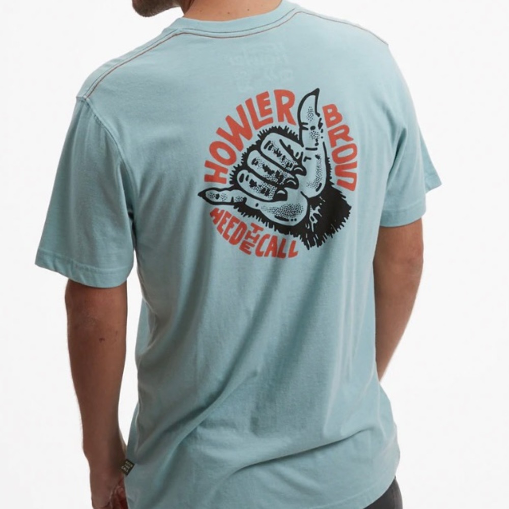 Howler Bros. Shaka the Monkey pocket t-shirt